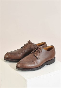 Vintage 90s real leather shoes in brown