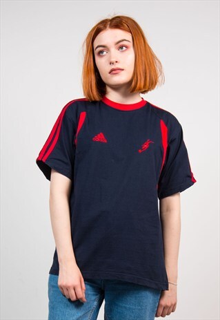 VINTAGE 90'S NAVY ADIDAS SPORTS T-SHIRT