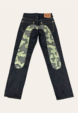 Evisu Vintage Camo Jeans W28