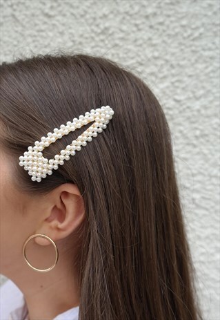 PEARL ROUNDED HAIR CLIP