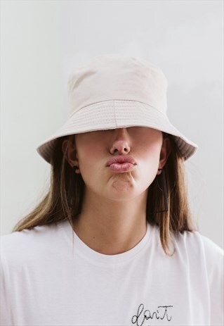 CREAM BUCKET HAT