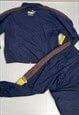 80'S TRACKSUIT JACKET TROUSERS NAVY BLUE 