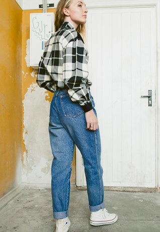 VINTAGE 80S THICK PLAID WESTERN SHIRT