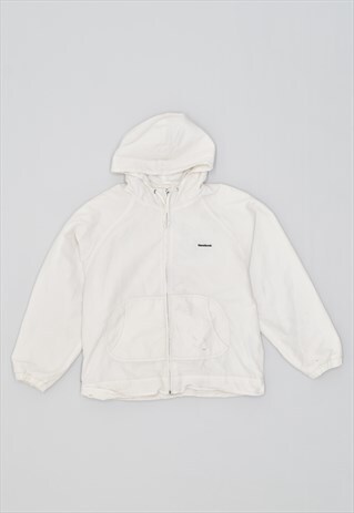 VINTAGE 00'S Y2K REEBOK TRACKSUIT TOP JACKET WHITE