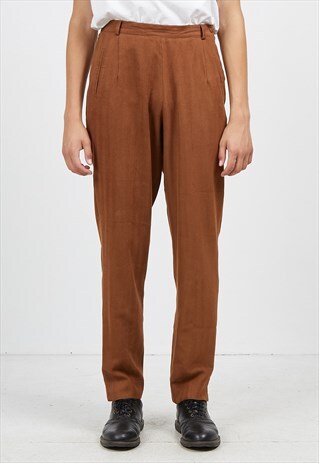 VINTAGE BROWN GR DESIGN TROUSERS BOTTOMS