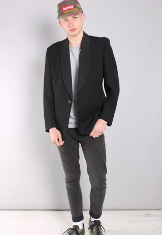 VINTAGE SMART 80'S TUXEDO BLAZER