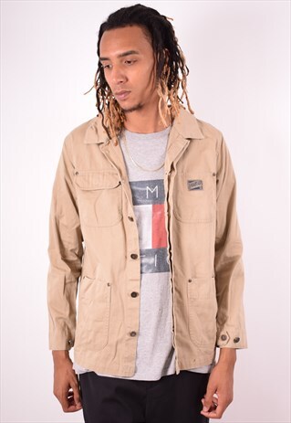 NIKE MENS VINTAGE OVERSHIRT MEDIUM BEIGE 90S