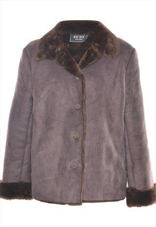 VINTAGE BEYOND RETRO BROWN JACKET - L