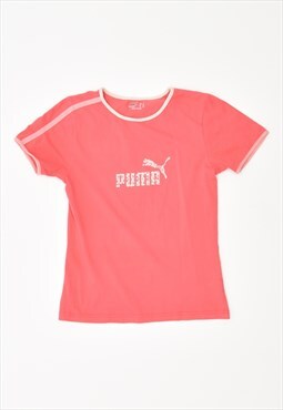 Vintage Puma T-Shirt Top Pink