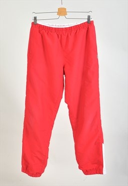 Vintage 90s shell joggers in red