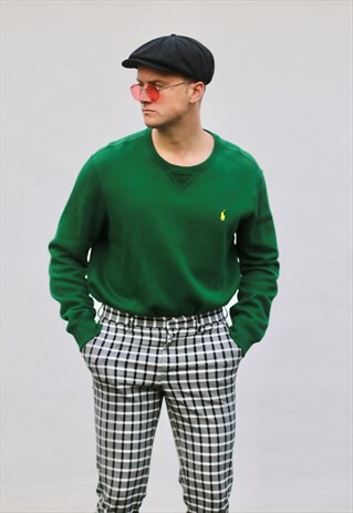 RALPH LAUREN USA SEA GREEN VINTAGE MINIMALIST SWEATSHIRT