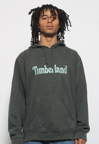 VINTAGE TIMBERLAND LOGO HOODIE GREEN