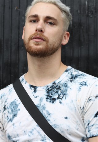 HALLEY ORGANIC BLACK TIE DYE T-SHIRT