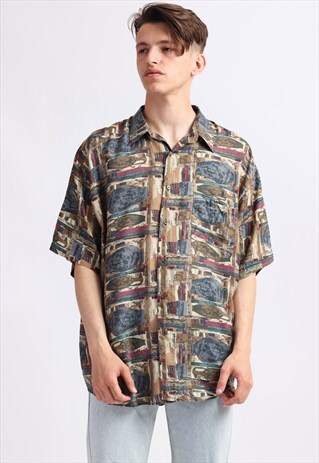 VINTAGE ABSTRACT PRINT SHIRT