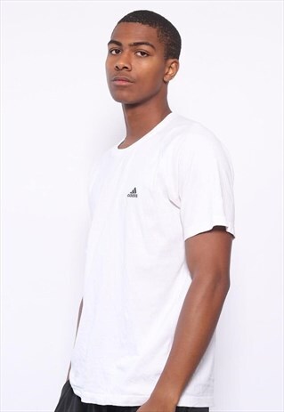 VINTAGE ADIDAS LOGO T-SHIRT WHITE