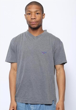 VINTAGE REEBOK LOGO T-SHIRT GREY