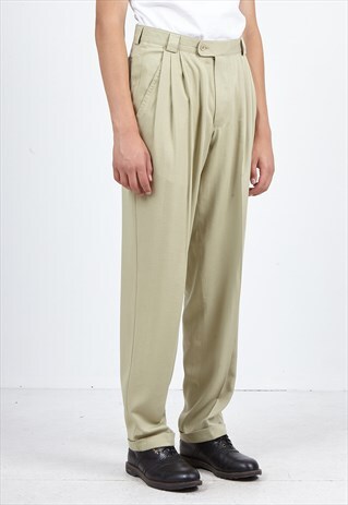 VINTAGE BEIGE TROUSERS BOTTOMS