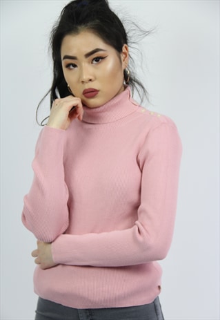 VINTAGE CUTE POLO NECK JUMPER