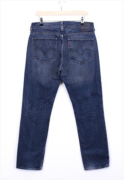 Vintage Levi's 511 Jeans Straight Leg Dark Washed Blue Retro