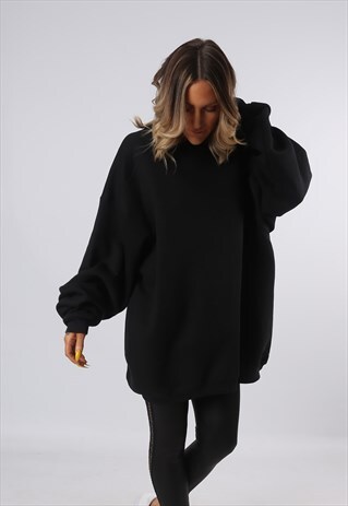 SWEATSHIRT JUMPER OVERSIZED PLAIN LONG UK 20 - 22 (O4G)