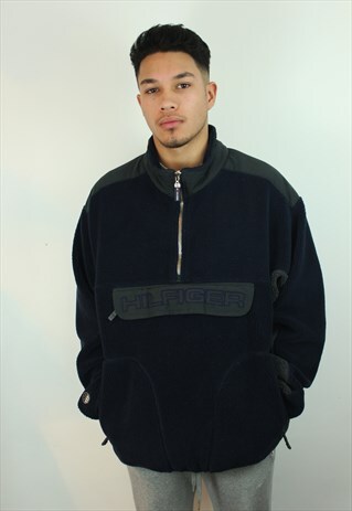 VINTAGE TOMMY HILFIGER FLEECE/JUMPER, XXL