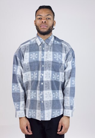 VINTAGE 90S ABSTRACT PATTERNED SHIRT