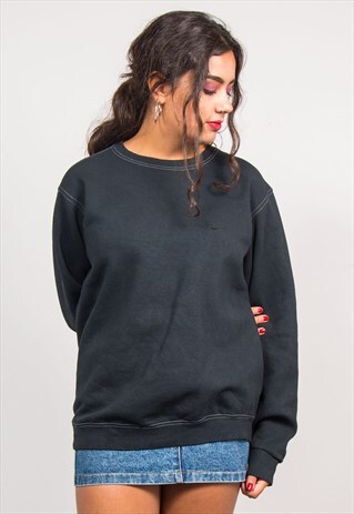 VINTAGE 90'S BLACK NIKE SWEATSHIRT JUMPER