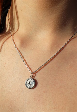LUNA SILVER MEDAL PENDANT
