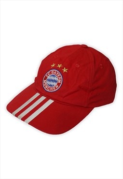 Vintage Adidas FC Bayern Munchen Red Baseball Cap Womens