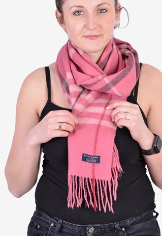 BURBERRY PINK NOVA CHECK SCARF