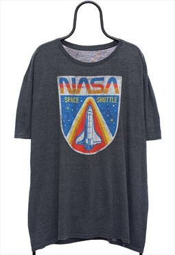 Retro Nasa Graphic Grey TShirt Womens