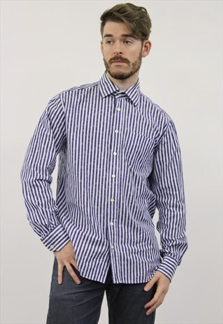 VINTAGE PURPLE STRIPED TOMMY HILFIGER SHIRT