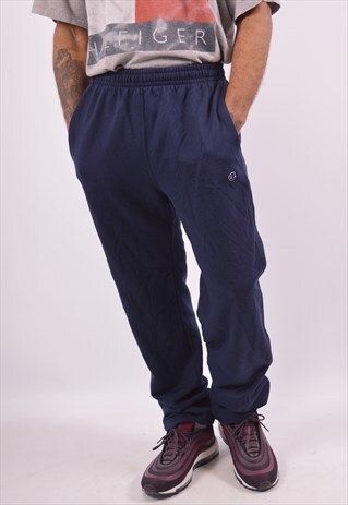 VINTAGE CHAMPION TRACKSUIT TROUSERS NAVY BLUE