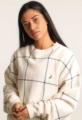 VINTAGE NAUTICA EMBROIDERED LOGO SWEATSHIRT