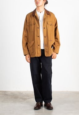 Men's Marlboro Ocher Cotton Collar Jacket