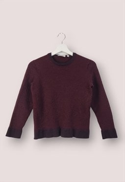 Vintage Calvin Klein Jumper Short in Burgundy M