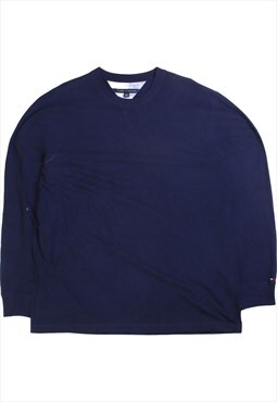 Vintage  Tommy Hilfiger Jumper / Sweater Crewneck Navy Blue