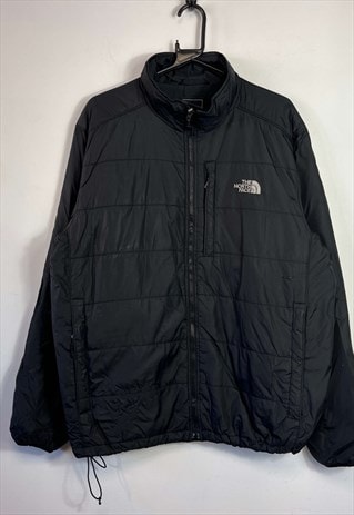 BLACK NORTH FACE PUFFER JACKET MENS XL