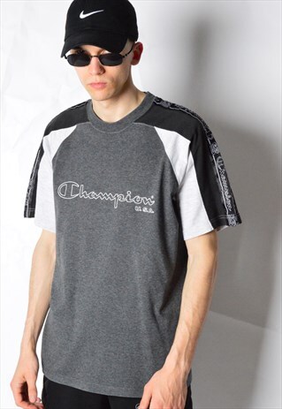 RARE VINTAGE 90S GREY CHAMPION T-SHIRT