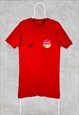 Vintage 80s Umbro England Football Single Stitch T-Shirt Red