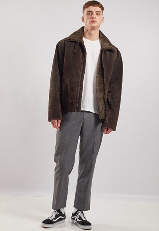 VINTAGE SHEARLING AVIATOR JACKET