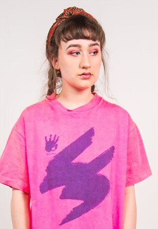 VINTAGE 90'S NEON PINK T-SHIRT
