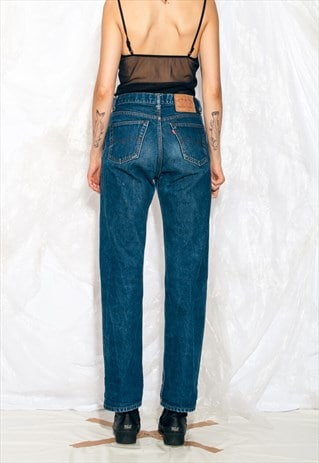 Vintage 90s Levi's Jeans in Middle Blue Boyfriend Cut