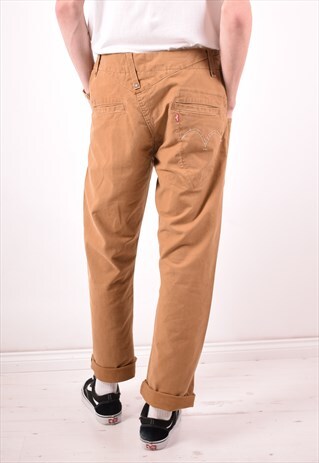 LEVI'S MENS VINTAGE JEANS W34 L30 BROWN 90S