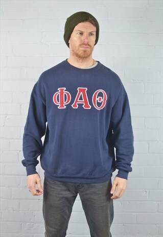 VINTAGE LEE NAVY BLUE COLLEGE SWEATSHIRT