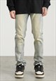 BLUE WASHED PANTS JEANS TROUSERS UNISEX 