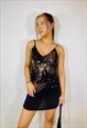 VINTAGE 00S Y2K BUTTERFLY SEQUIN CAMI TOP