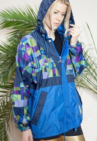 VINTAGE NYLON WINDBREAKER FROM THE 90S BY JEANTEX