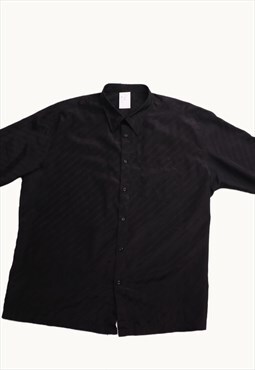 Vintage 90s Hugo Boss Short Sleeve Shirt in Black
