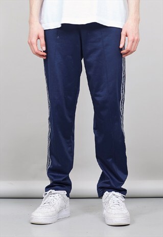 VINTAGE 90'S CHAMPION USA TAPED NAVY JOGGERS
